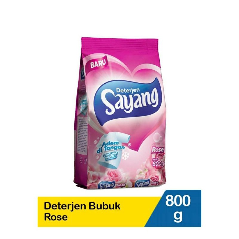 Sayang Deterjen Powder Rose 800g