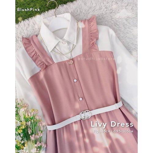 Baju Gamis Wanita Terbaru Livy Dress Gamis Remaja Kekinian Baju Korea