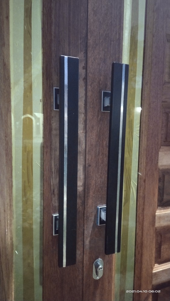 Hendle Pintu Black Stainless 45cm Tebal