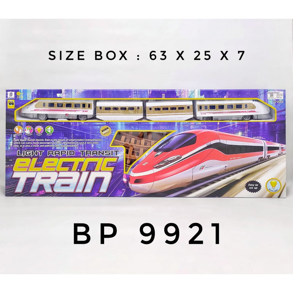 MAINAN KERETA API ELECTRIC TRAIN TRACK SET KODE BP9921