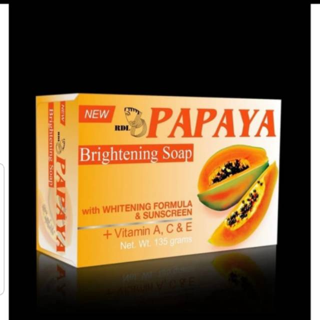 Sabun RDL pepaya 90 gram - Sabun pepaya Whitening Soap
