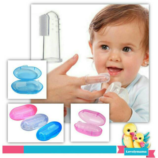 Sikat Lidah Dan Gigi Bayi Bentuk Jari / Infant Tooth Brush