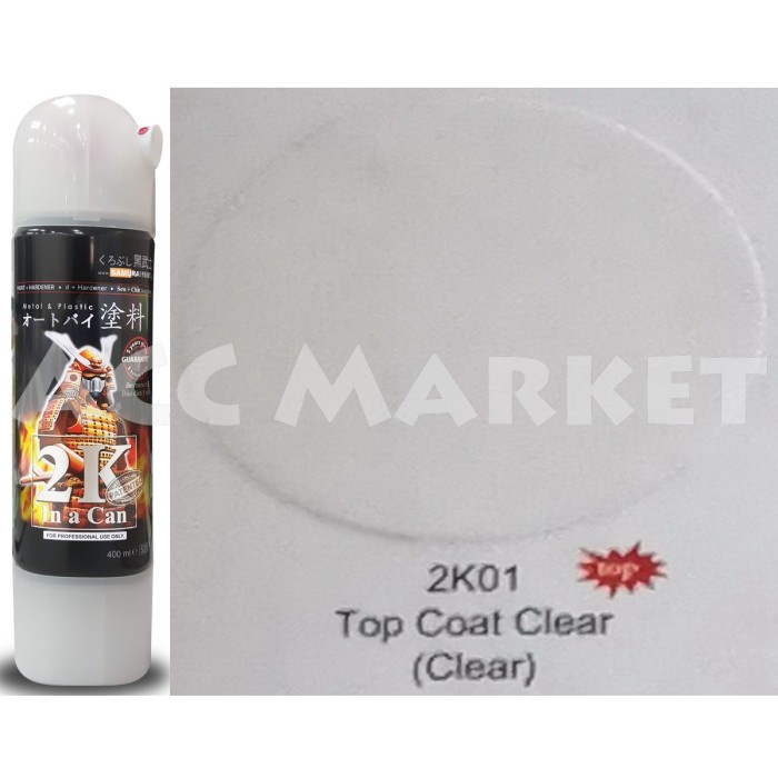 Pilox Samurai Pilok Pylox Pernis Bening Top Coat Clear 2k01