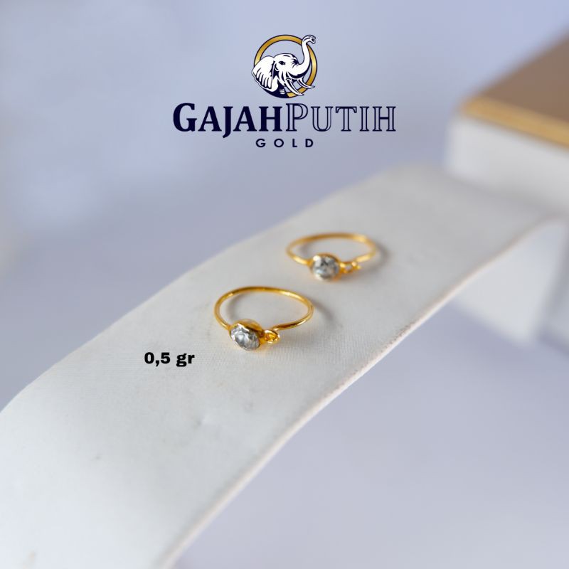 0,5gr Anting Model Permata Emas Asli kodeO405