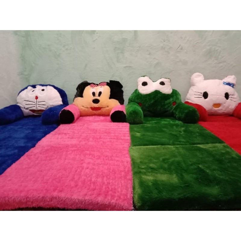 sofa bed / sofa tidur anak bulu rasfur