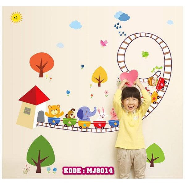 Wallsticker Dinding Jembatan Kereta MJ8014