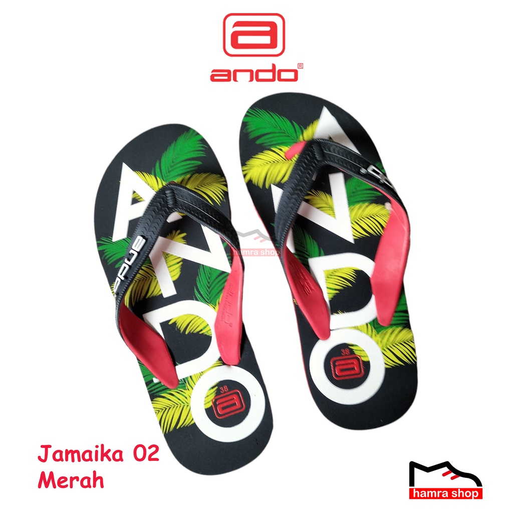 Ando Jamaika Sandal Jepit Pria Dewasa dan Remaja Original 38-42