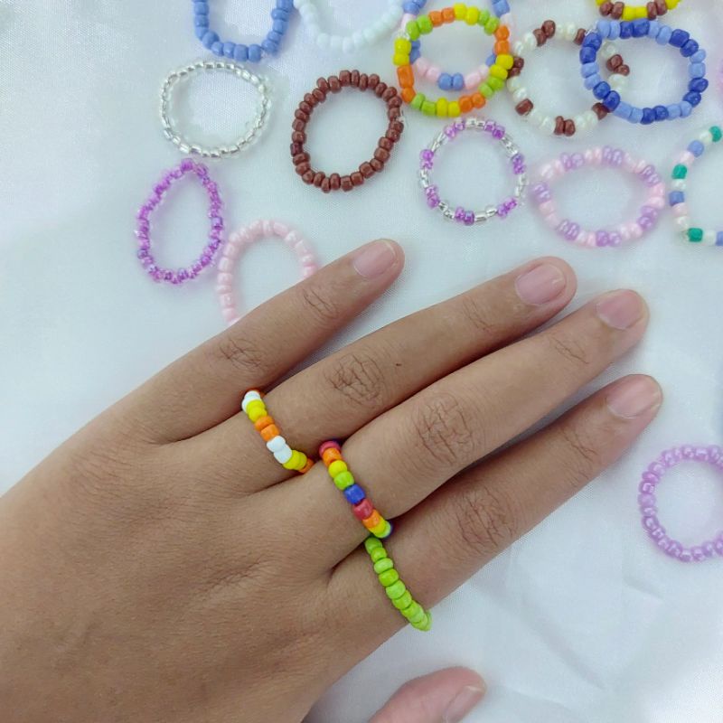 cincin manik | ring beads | PART 1 | cincin manik-manik | beads ring