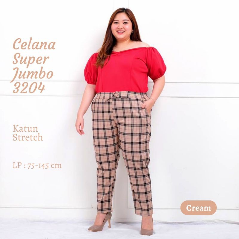 Celana Kotak Stretch Super Jumbo 3204,5XL