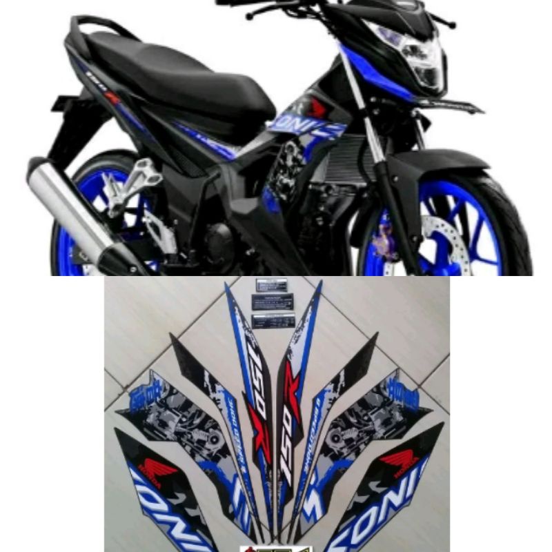 STRIPING HONDA SONIC 2019 150R SE BIRU