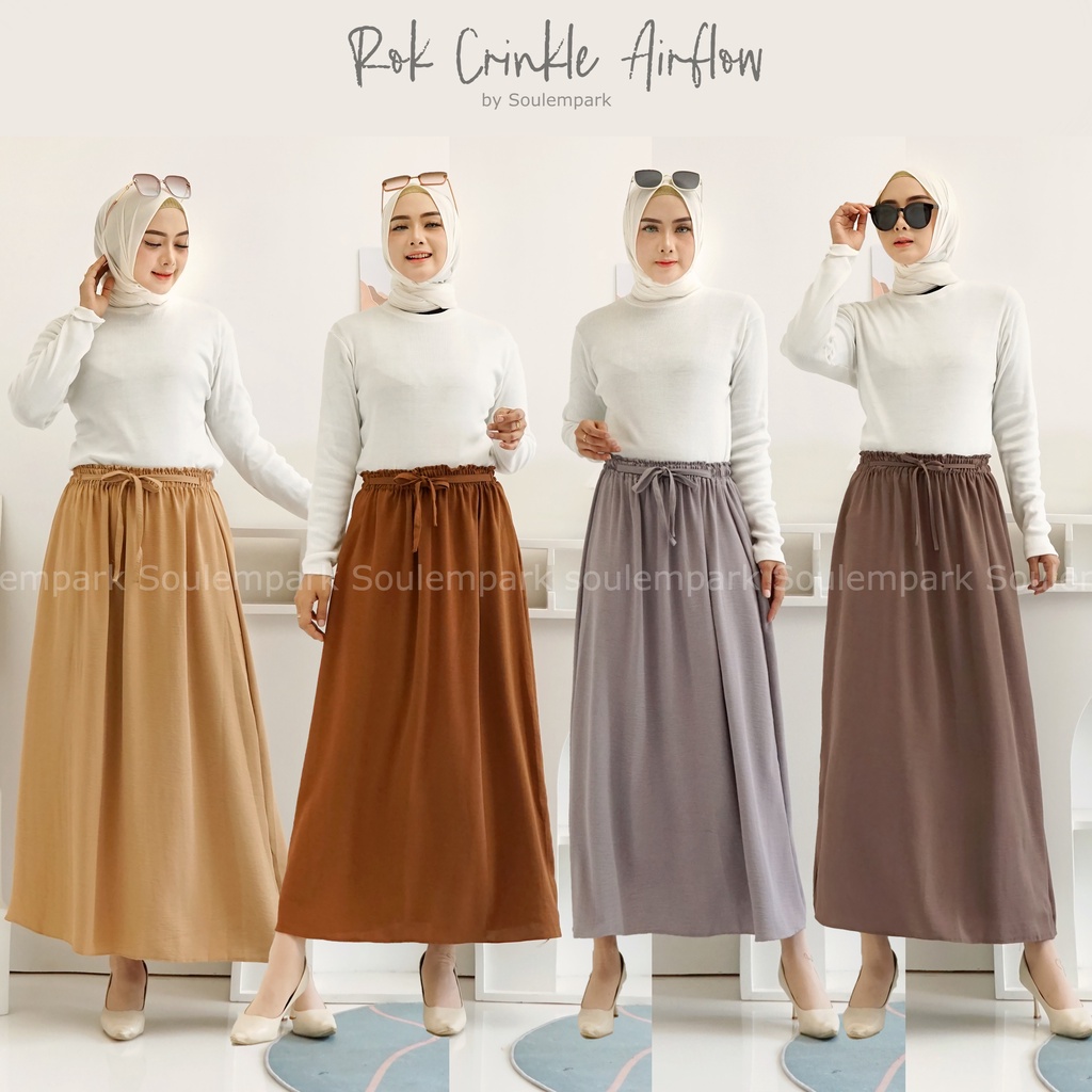 ROK CRINKLE AIR FLOW / DAILY ROK / ROK NYAMAN / ROK MURAH / ROK TALI