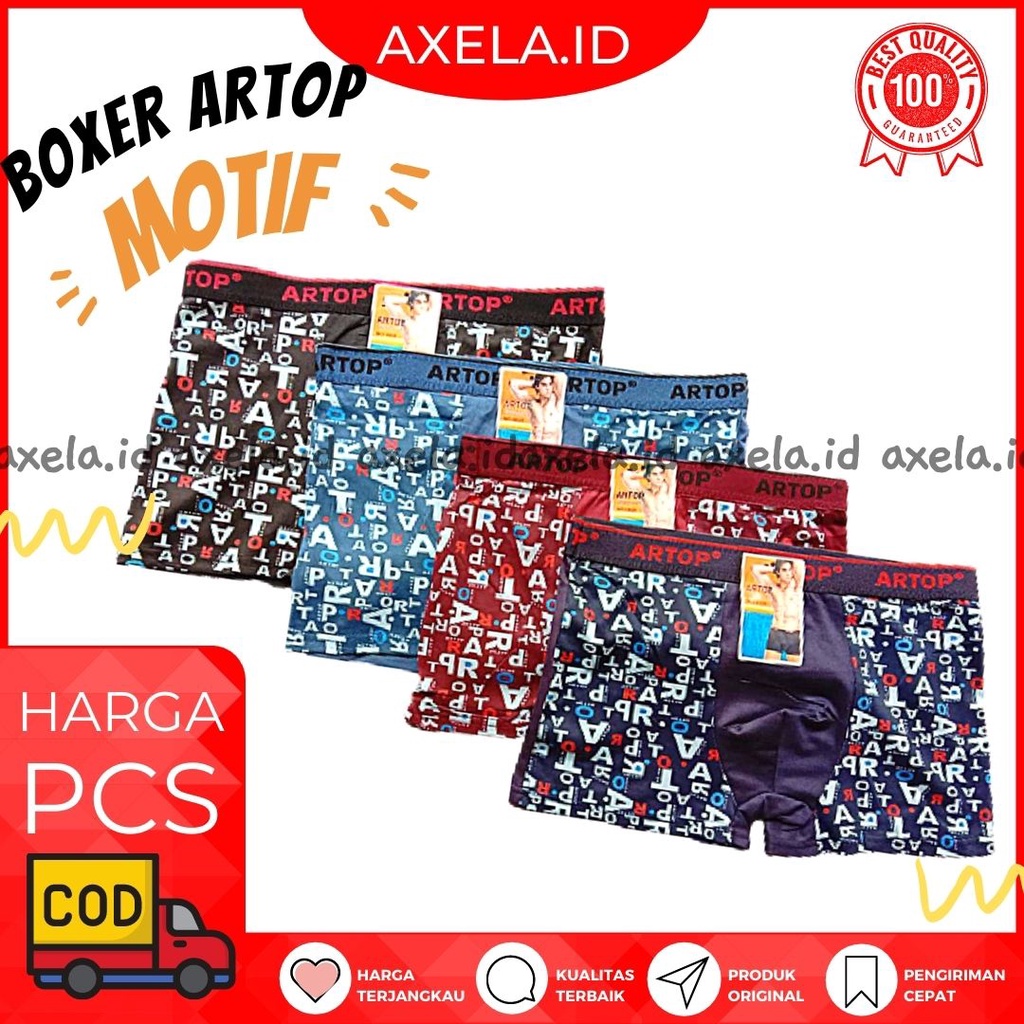 Boxer ARTOP MOTIF Sport [CD / Celana Dalam Boxer]- AXELA