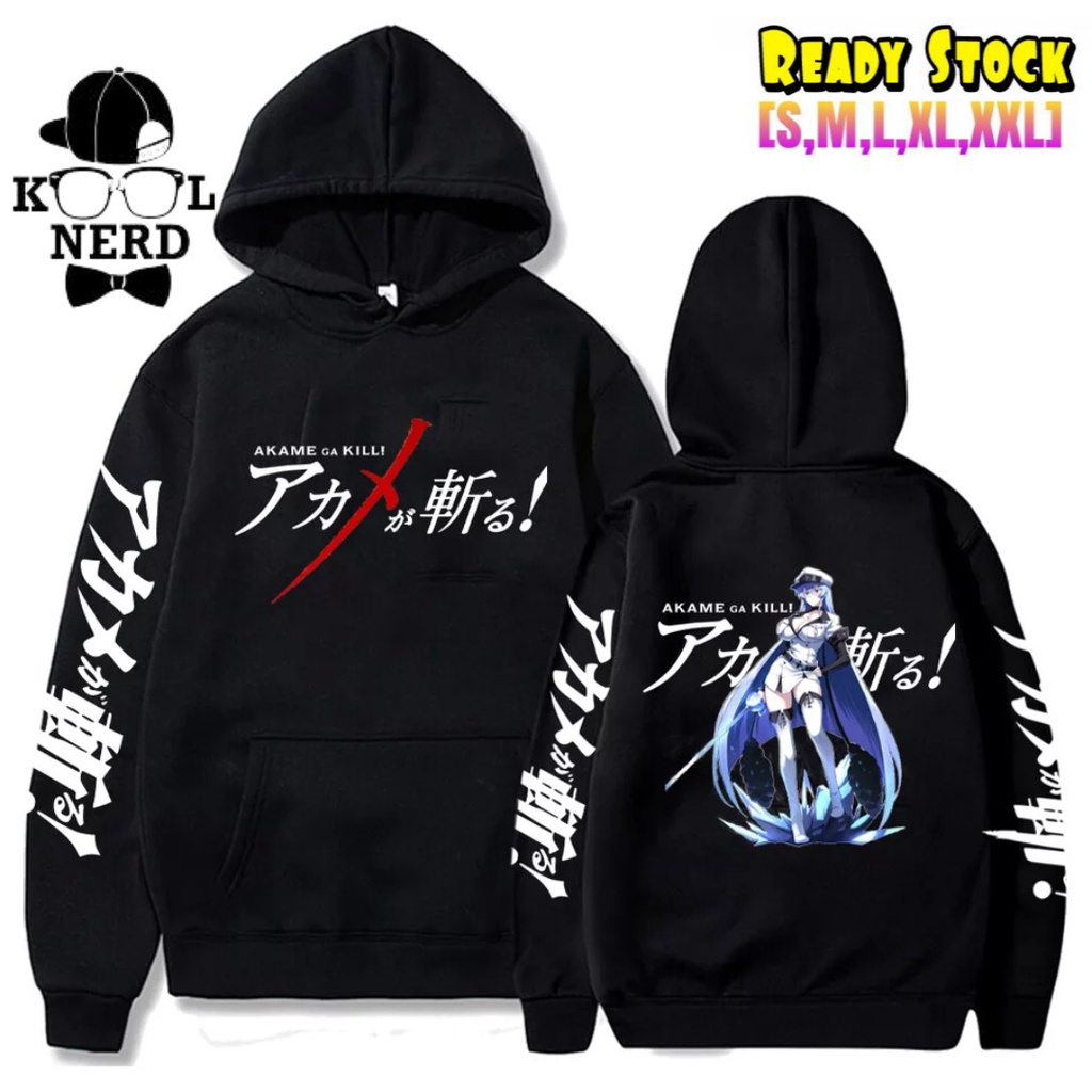 HOODIE COSPLAY MANGA JEPANG WANITA AKAME GA KILL ESDEATH KARAKTER WANITA KEREN PREMIUM QUALITY SABLO