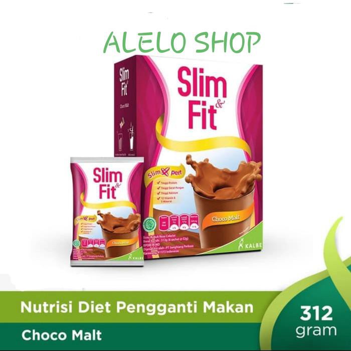 

SLIM&FIT CHOCO MALT 312 G SLIM FIT MEAL REPLACEMENT SUSU BUBUK COKELAT