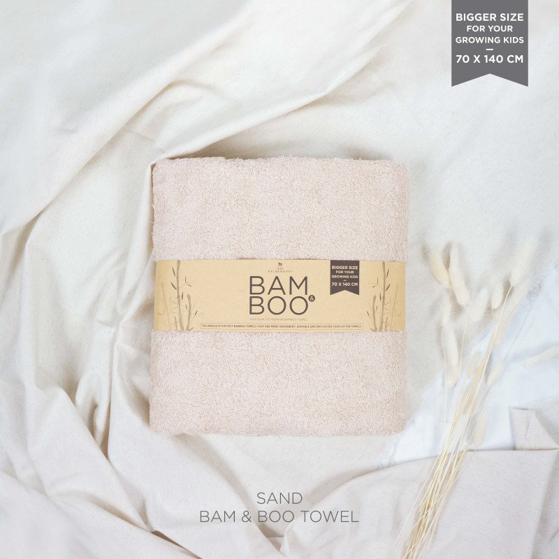 Makassar ! Towel / Handuk Bam &amp; Boo Bamboo Little Palmerhaus Big Size 70 x 140 Cm