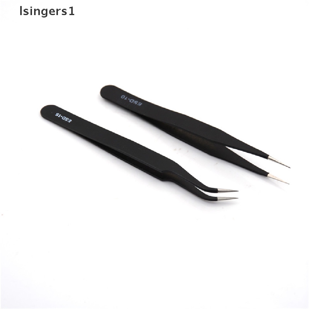 (lsingers1) 2pcs / set Pinset Anti Statis Warna Hitam