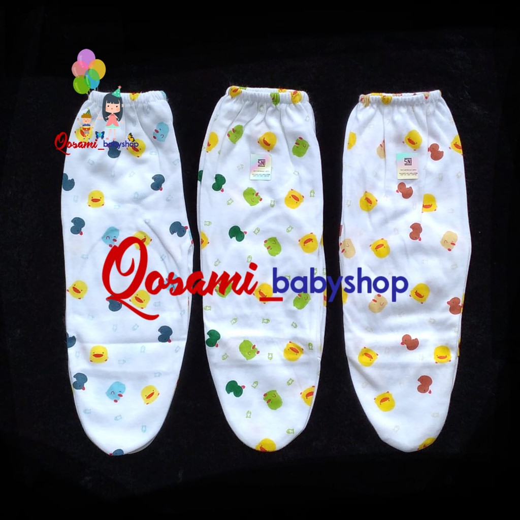 SHANKUSEN 3 pcs Celana Panjang Tutup Kaki Bayi Newborn Motif SNI