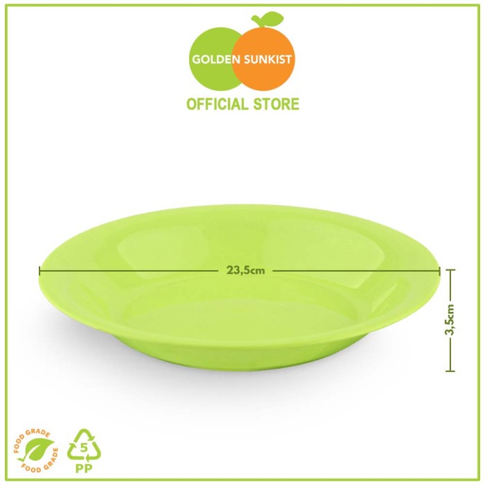 PIRING MAKAN GOLDEN SUNKIST PM8006 - Hijau