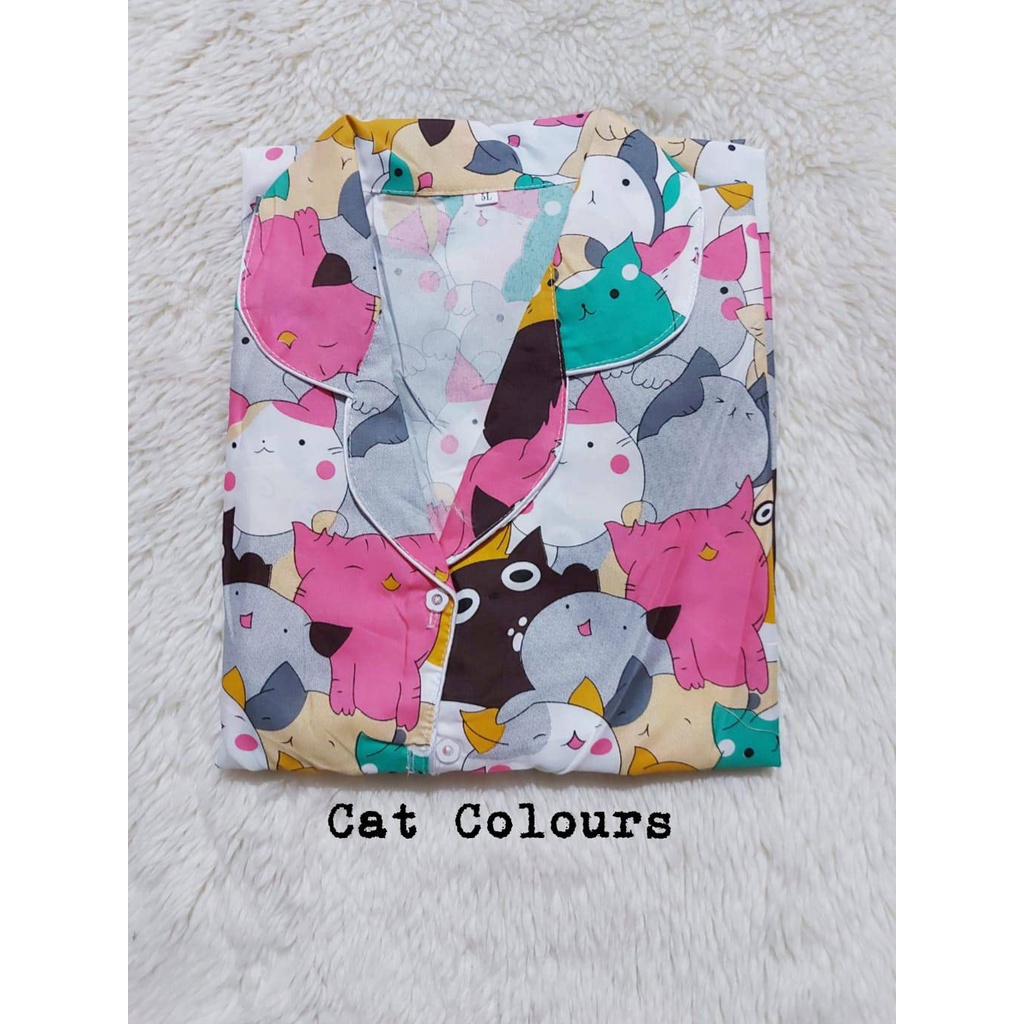 Setelan Piyama Baju Tidur PP Super Jumbo Ld 140 Cm No Tipu Tipu-CAT COLOURS.