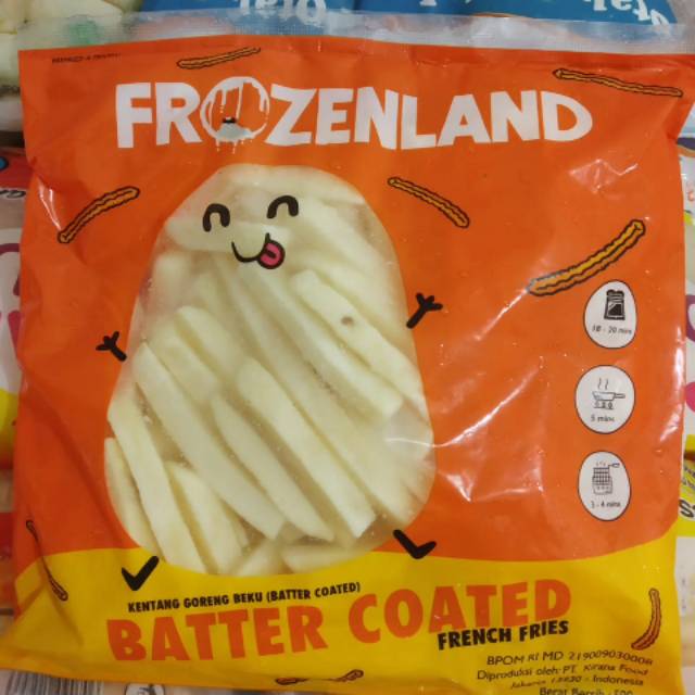 

Kentang Better Coated 500gr Frozenland Kentang Keju