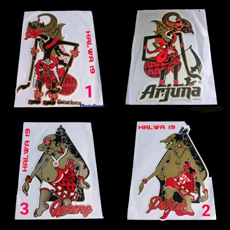 stiker vinil stiker dashboard stiker besar stiker wayang stiker motor matic/mobil
