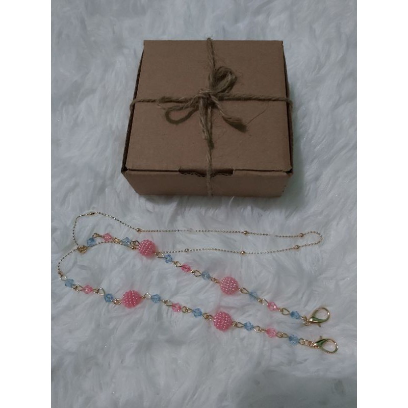 tali masker rantai / tali kalung masker / lanyard masker / strap masker / tali masker import