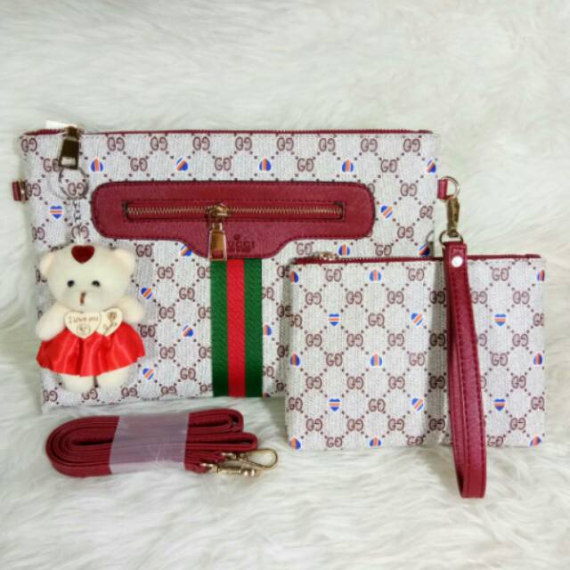 Gucci selempang Tas impor - Tas gucci - Tas populer - Tas bahu -fashion - supplier tas