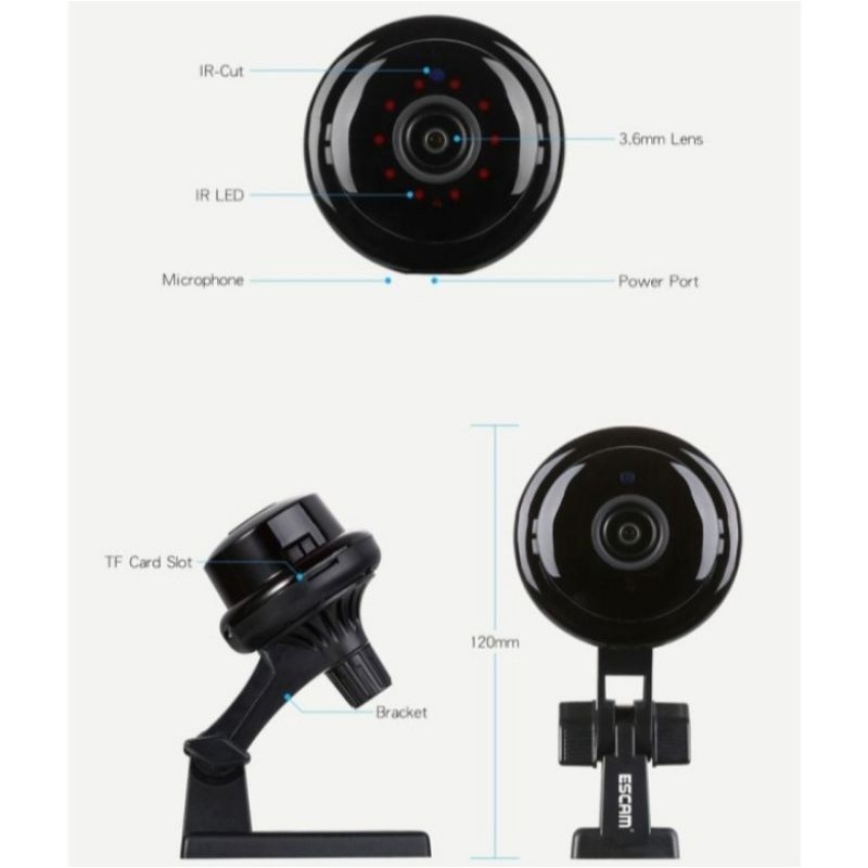 IP KAMERA CCTV Wireles Ip Mini Camera Wifi Smart Net Cam Aplikasi V380 5MP 1080P