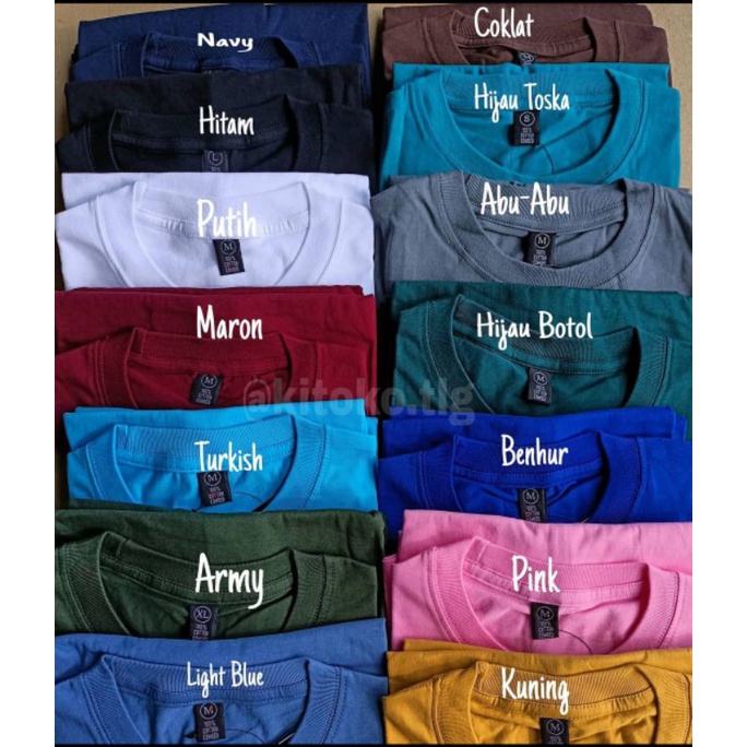 Kaos Polos Combad Pendek