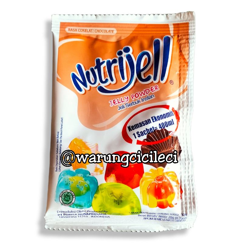 

NUTRIJELL - JELLY SERBUK INSTANT RASA COKLAT 20g