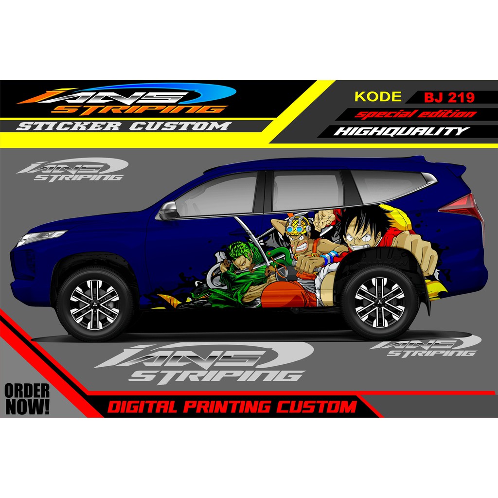 STICKER VARIASI MOBIL PAJERO SPORT, FORTUNER, INNOVA