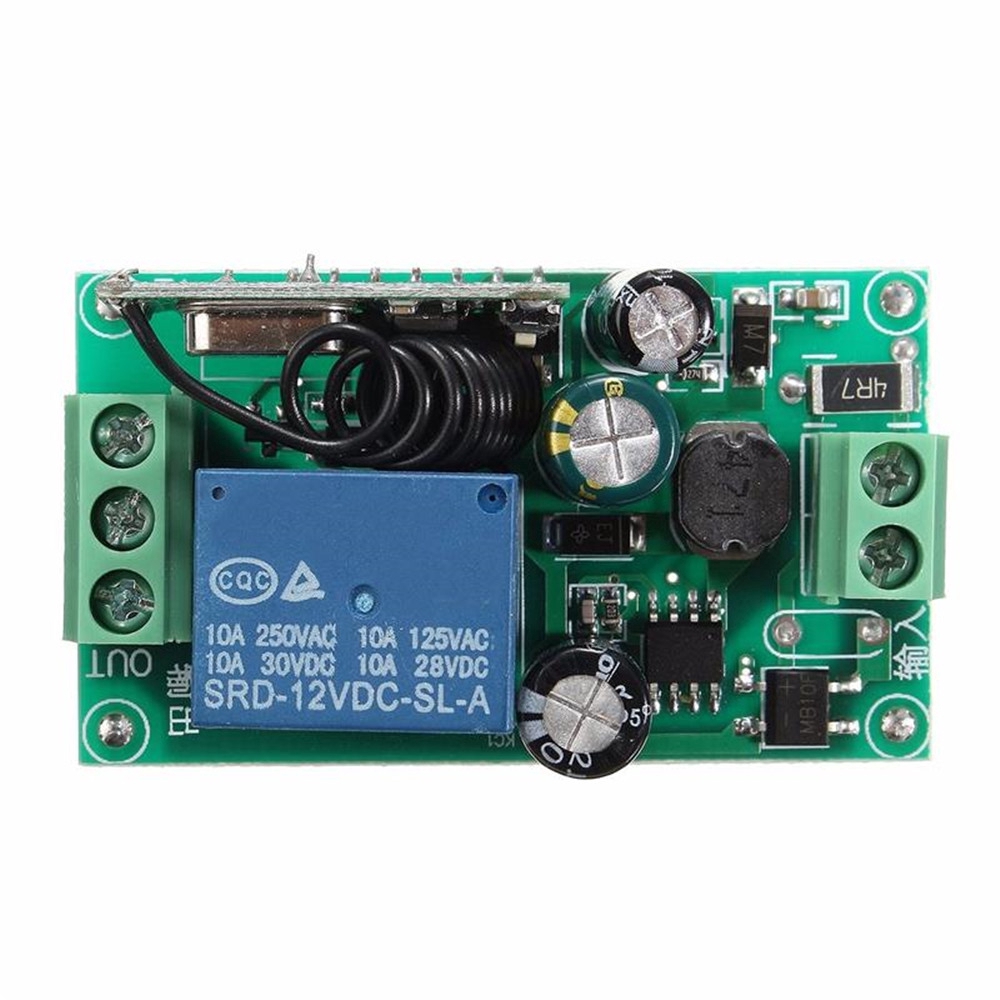 DC Remot Kontrol Pemancar Relay Nirkabel Rf Dc 220v 1ch 433mhz