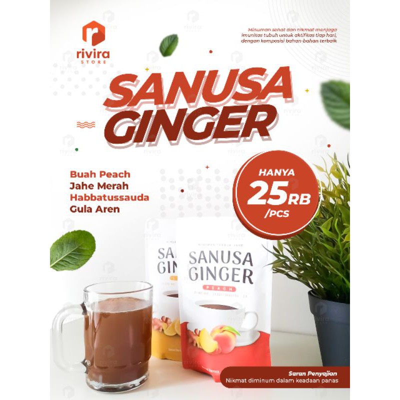 

SANUSA GINGER PEACH | Minuman Herbal Serbuk Jahe Merah Rasa Peach