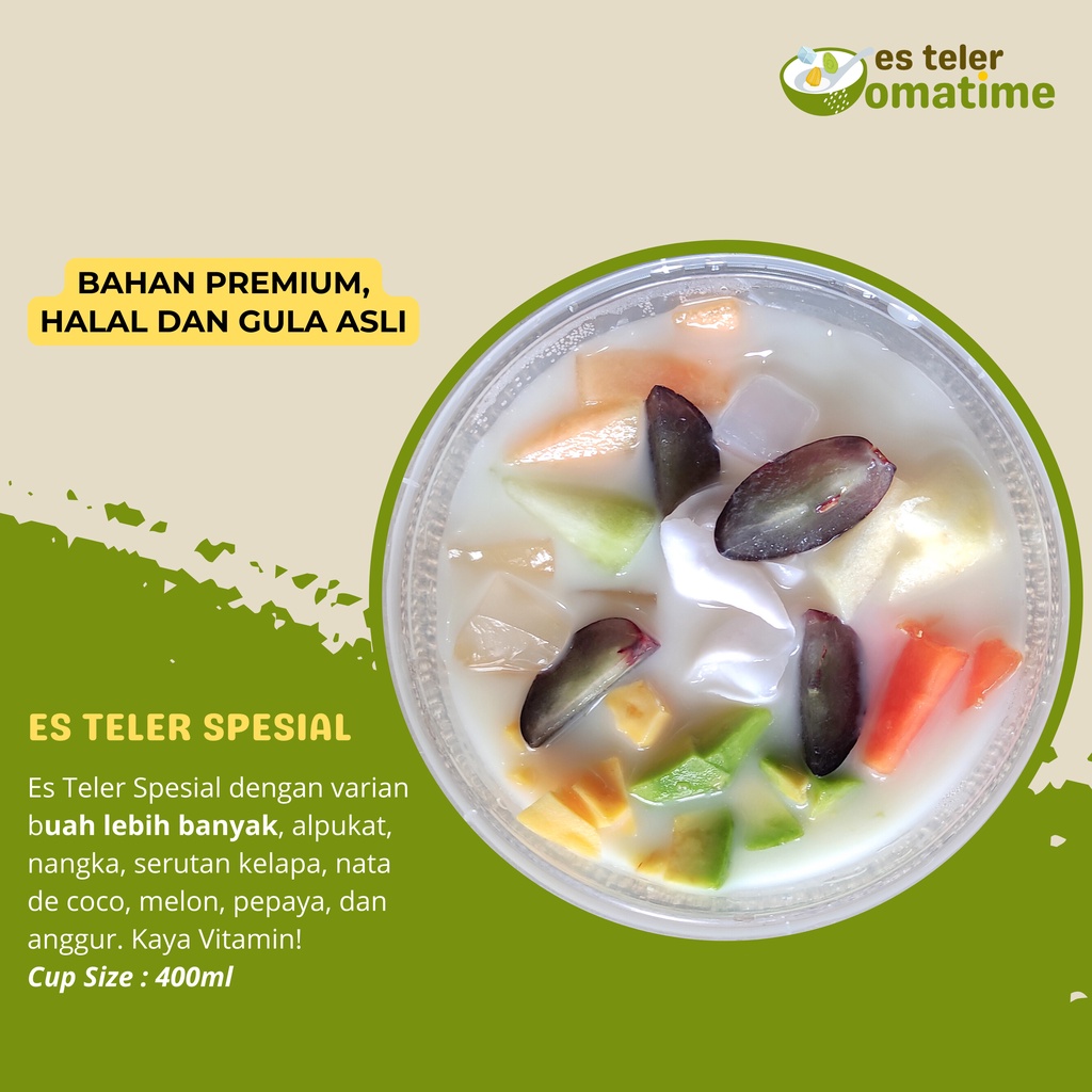 ES TELER SPESIAL / ES TELER IS BUAH ALPUKAT NANGKA MELON PEPAYA ANGGUR