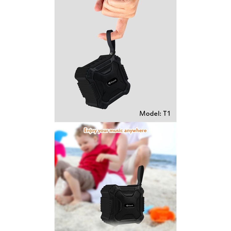 Speaker Bluetooth Portable T1 Waterproof Stereo &amp; Hands Free call -XOBOX