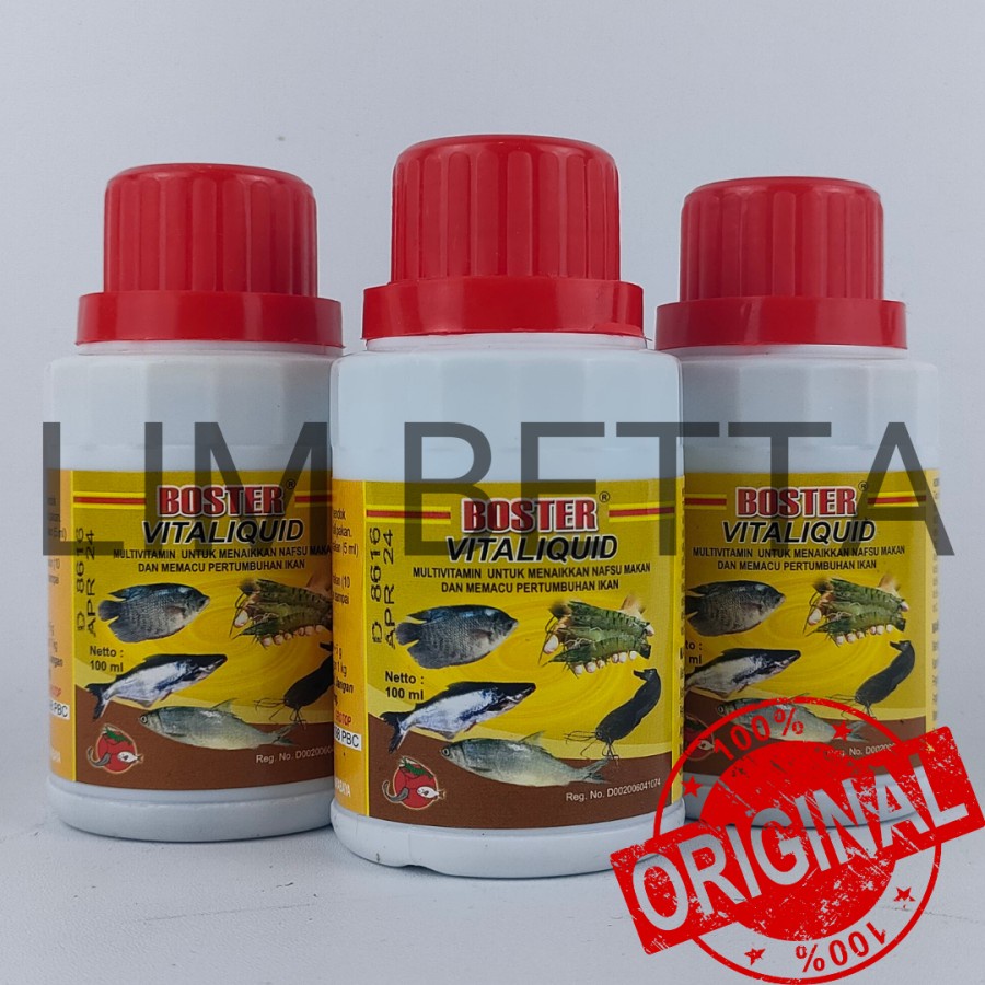 BOSTER VITALIQUID 100 ML / VITAMIN UNTUK IKAN DAN UDANG