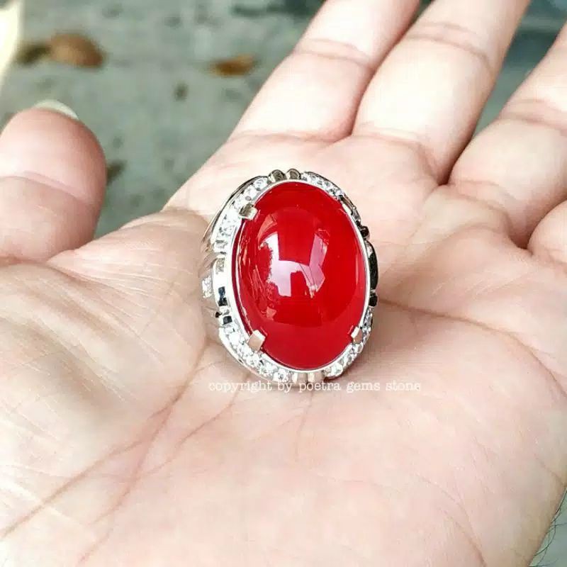batu  akik merah
