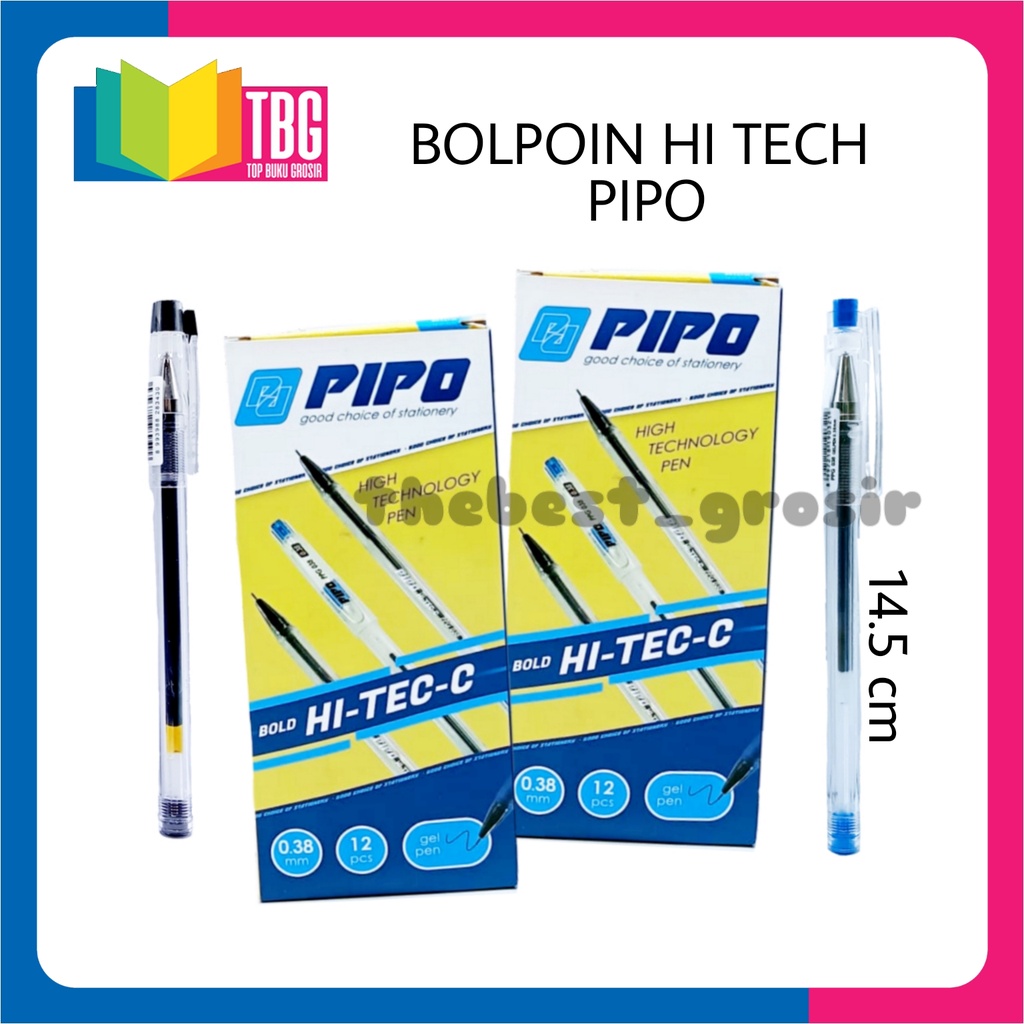

1 PCS BOLPEN HI-TECH PIPO / PULPEN HITEC / PULPEN GEL / BOLPOIN / BALLPOINT
