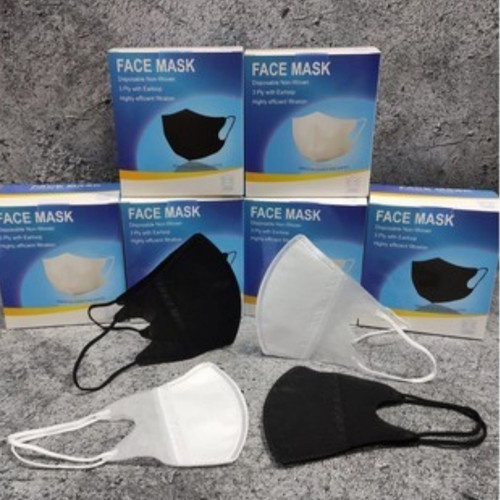 Masker duckbill garis dewasa 1 box isi 50 pcs