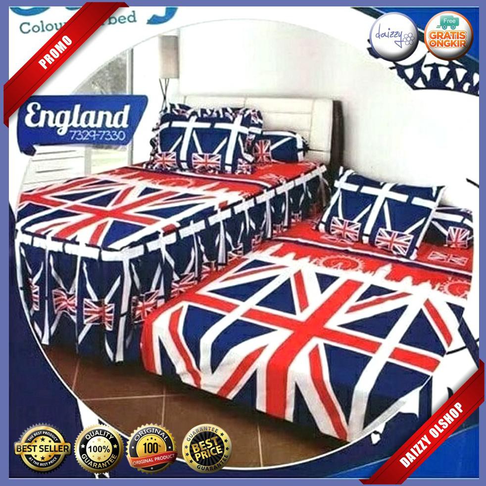 Sprei California Duo England Single 120 No.3 Seprai Bendera Inggris Uk BMSC345