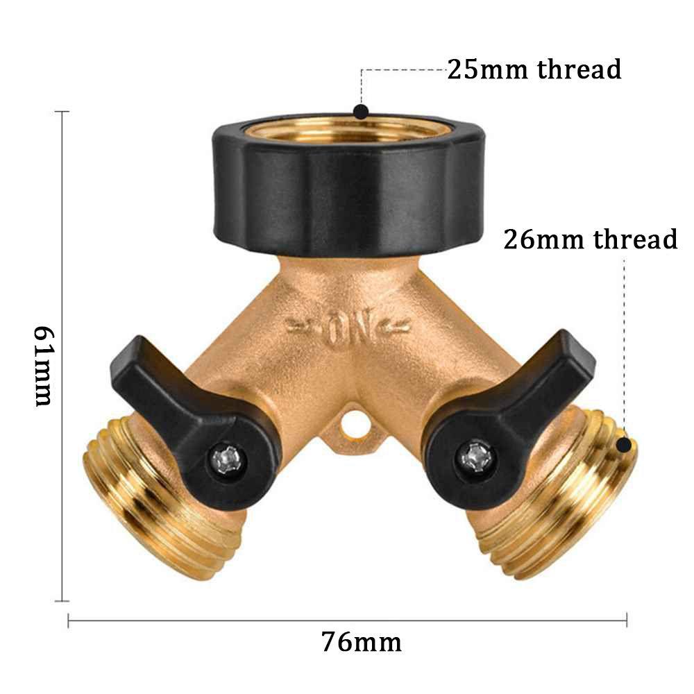 Solighter Selang Pipa Spliter Repair Kit Peralatan Penyiraman Katup Diverter Konektor Selang Irigasi