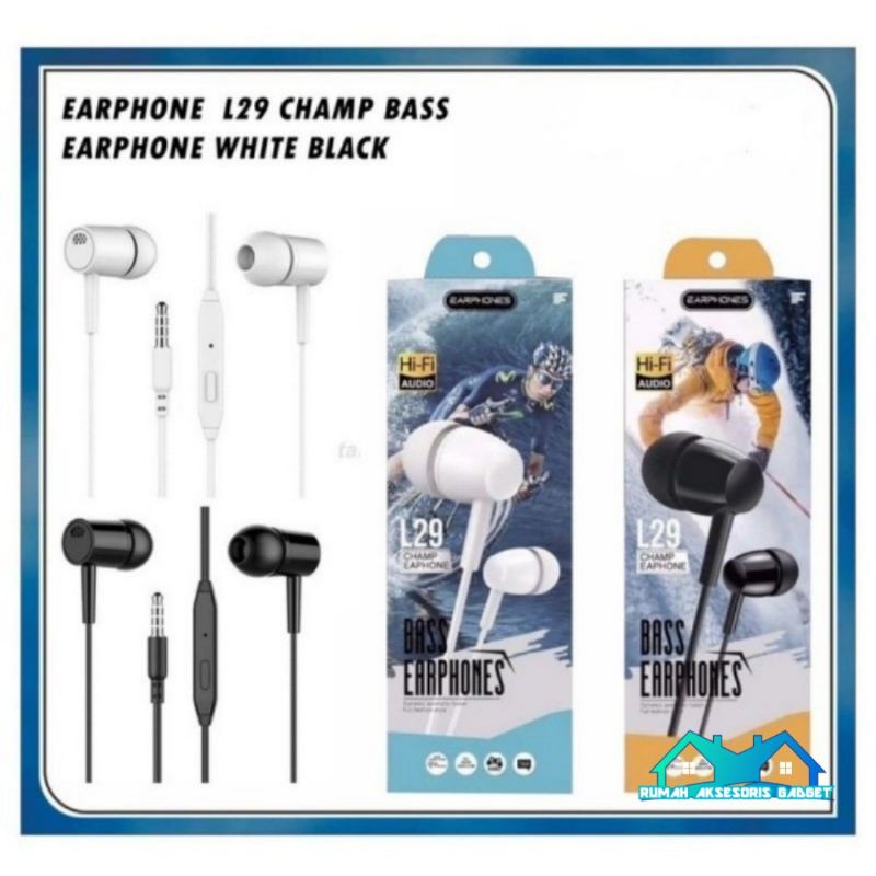 HF L29 Earphones bass Hansfree headset stereo