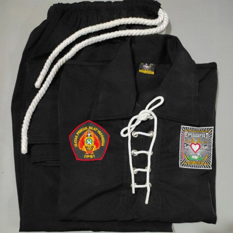 SERAGAM SAKRAL PSHT-SAKRAL WARGA JET BLACK PSHT- SAKRAL WARGA PSHT BLACK JET-SETELAN SAKRAL BLACKJET