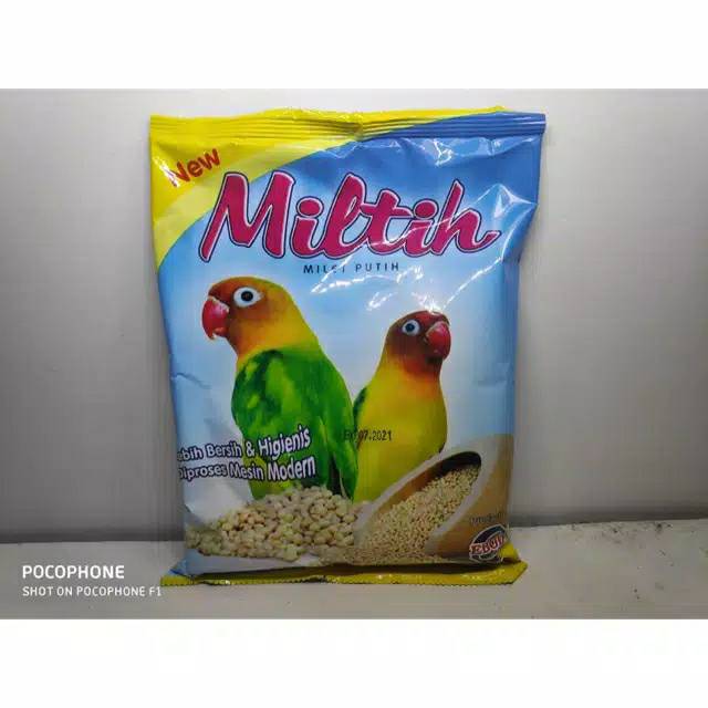 Pakan Burung Lovebird Miltih Milet Putih Ebod Jaya