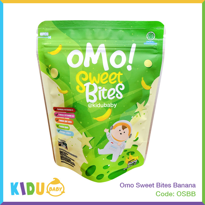 OMO Sweet Bites Snack Bayi Cemilan Sehat Bayi 12 bulan keatas Kidu Baby