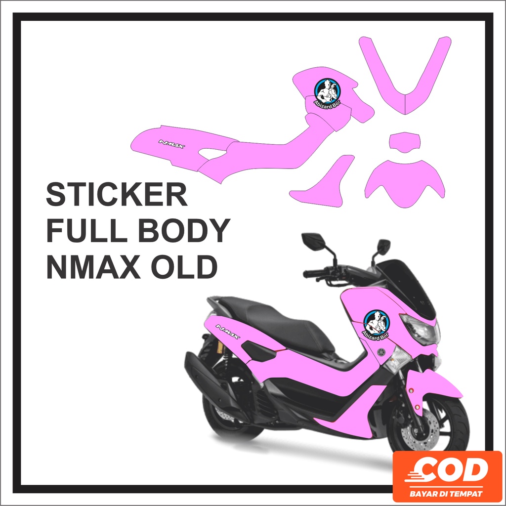 Stiker Motor YAMAHA NMAX OLD Full Body Sticker  Decal NMAX LAMA Motif Ungu Polos