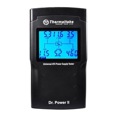 Power supply tester thermaltake atx universal digital lcd display dr power ii 2 ac0015 - Psu test 4 6 8 24 pin sata