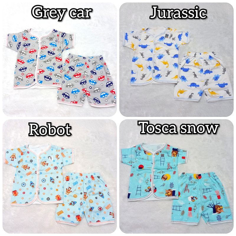 Baju Piyama Bayi Setelan Pendek Hokiku