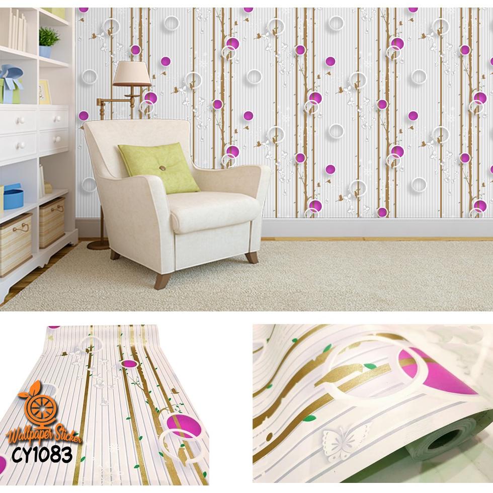 Wallpaper Stiker Dinding 45 cm X 10 meter High Quality CY1083 Wallpaper Stiker Wallstiker