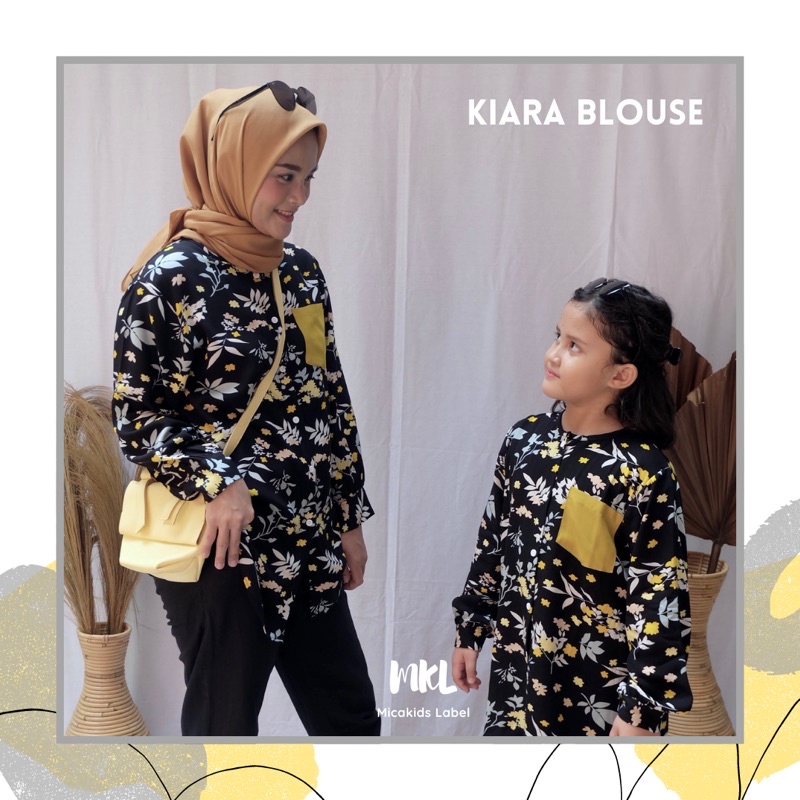 BAJU COUPLE IBU DAN ANAK BLOUSE COUPLE FLOWER